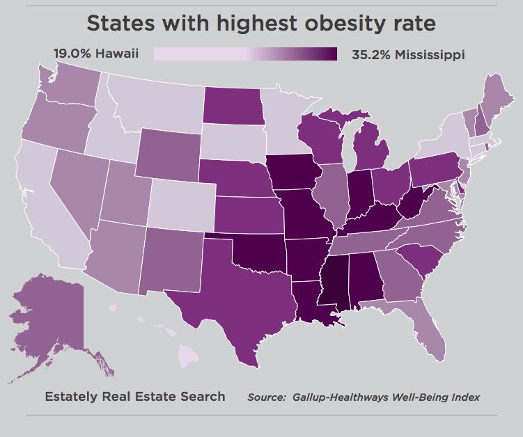 highest obesity map
