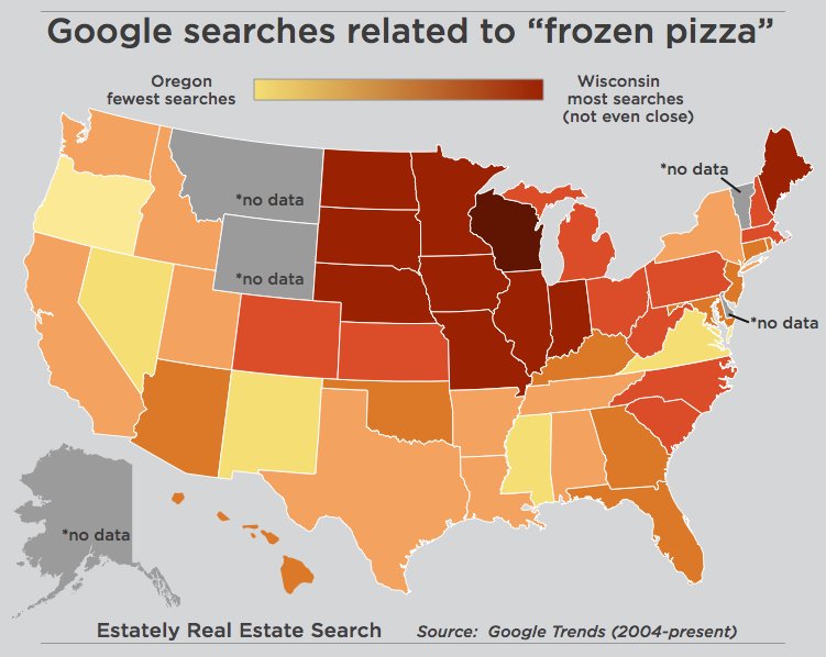 frozen pizza search map