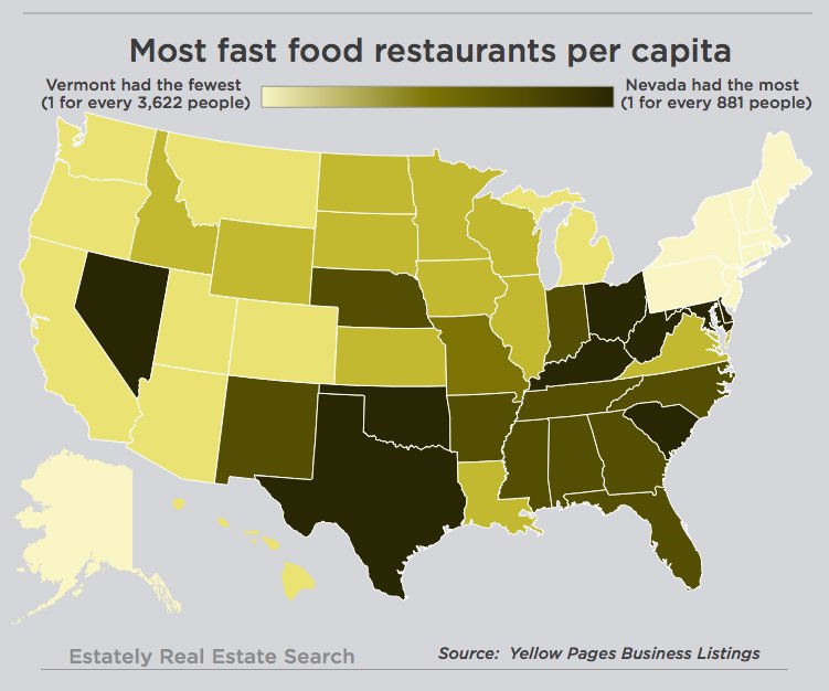 fast food map