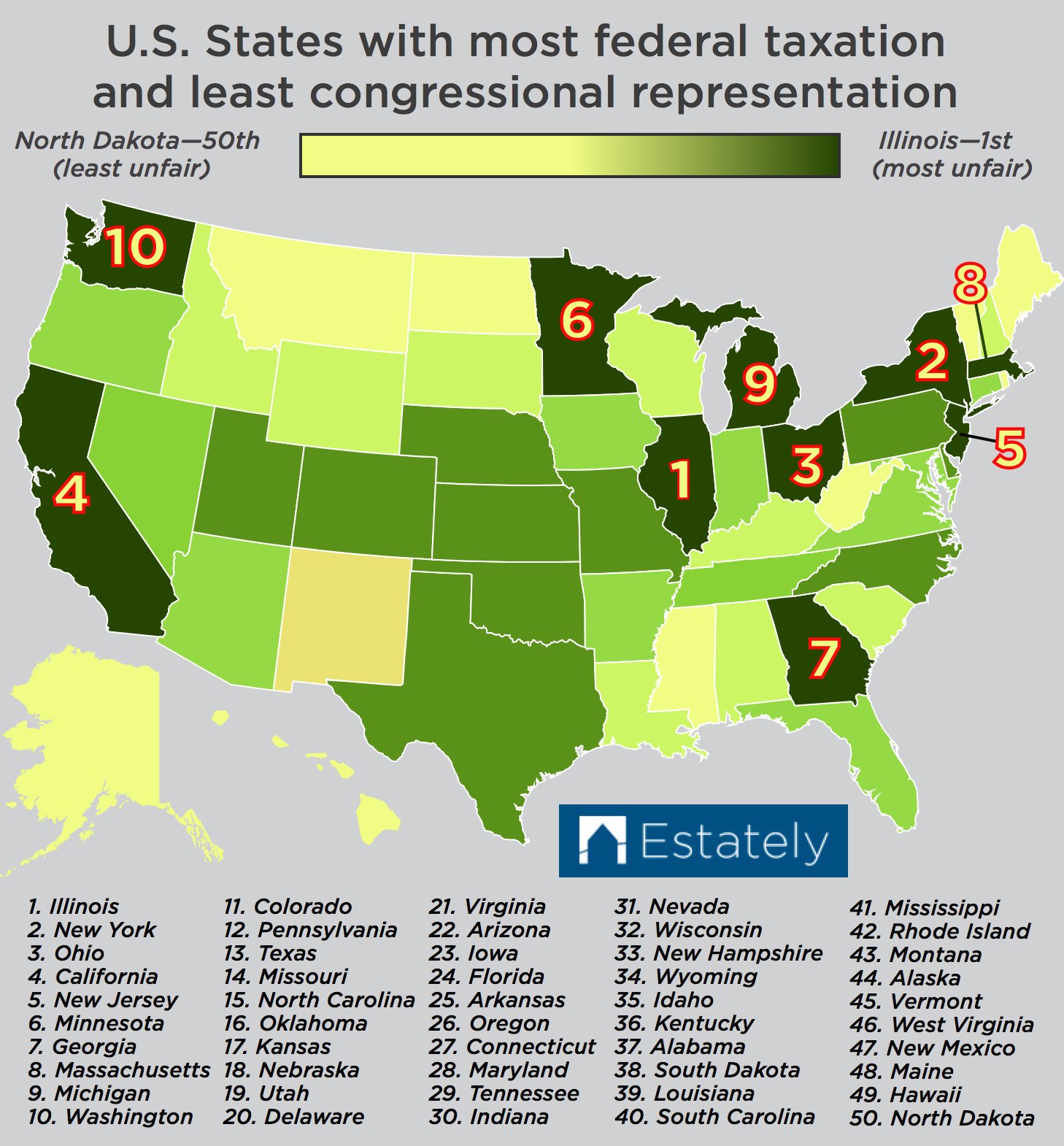 taxation representation map
